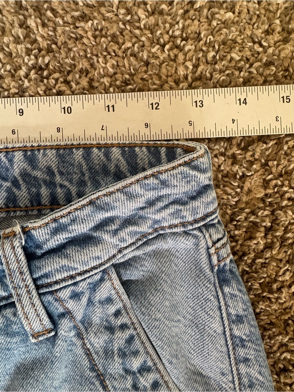 Aeropostale Jeans Womens Size 2 Wide Leg Cargo High Rise Blue - Picture 6 of 10